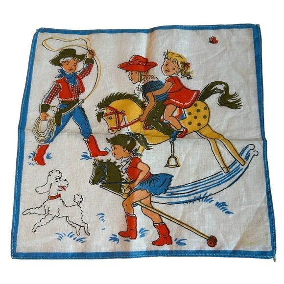 Vintage 60s children’s handkerchiefs set - Picture 2 of 7